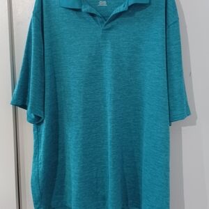Haggar Men's Aqua Polo Shirt